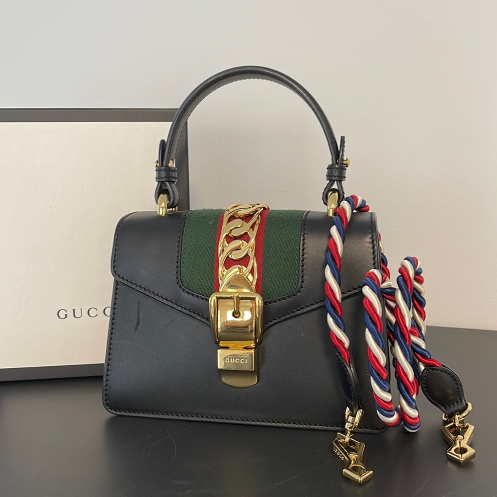 Gucci Sylvie Mini Top Handle Bag